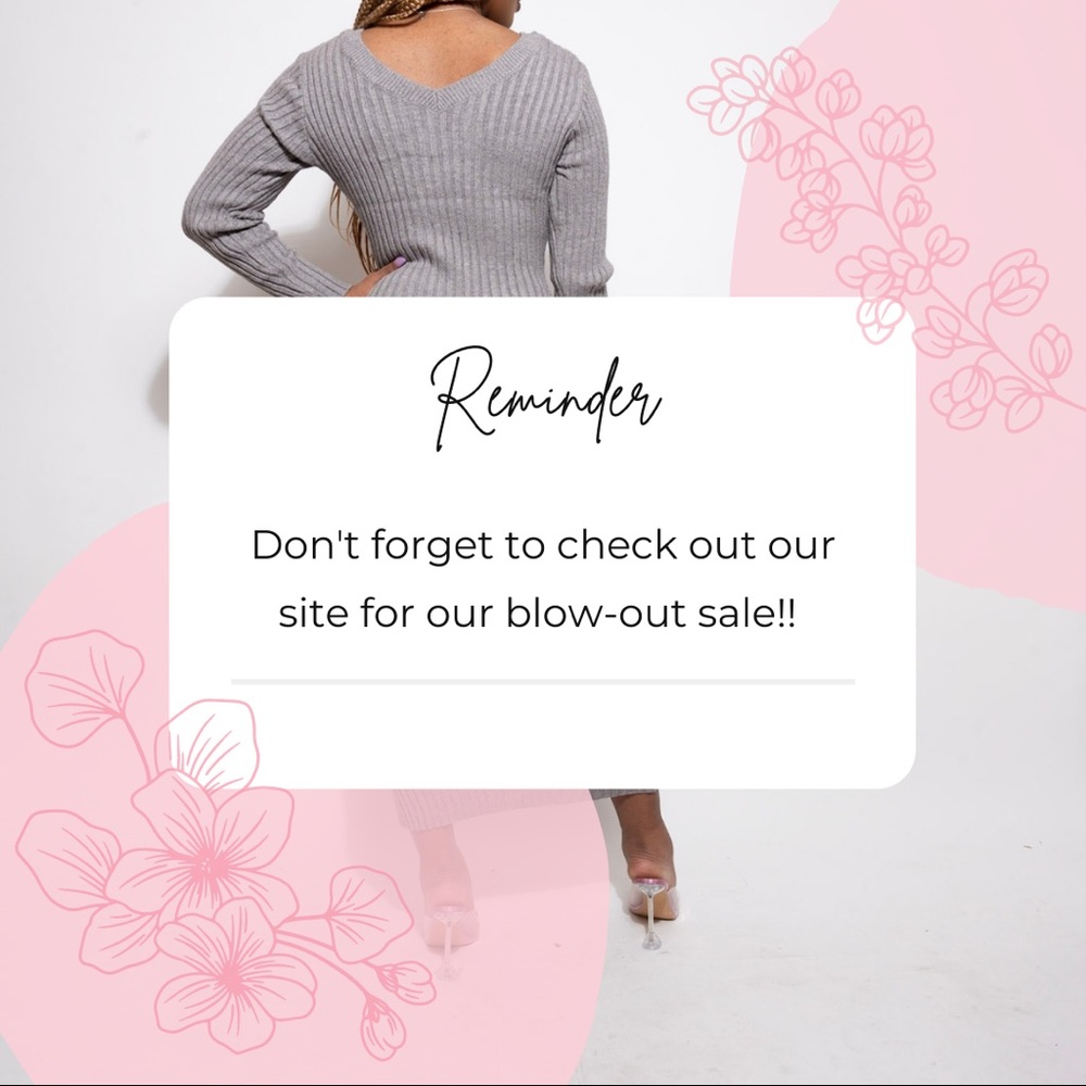 Blow out sale on my site 😎